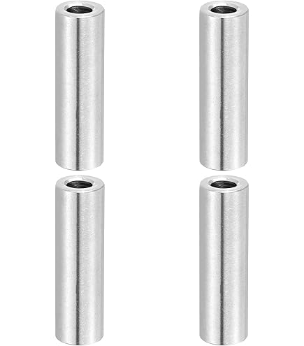 Espaciadores De Aluminio M8 - 12 Piezas, 8.5x20x10 Mm - Sin Rosca, Para Separación En Proyectos Mecánicos, Automoción O Bricolaje