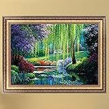 LAYs 5D Diamond Painting Willow River Scenery Embroidery Cross Stitch Home Decor Crafts