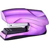 Bostitch Office Heavy Duty Stapler, 40 Sheet Capacity, No Jam, Half Strip, Fits into the Palm of Your Hand, For Classroom, Office or Desk, Metallic Purple