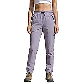 Womens Hiking Pants Water Resistant Quick Dry Sweatpants Elastic Waist UPF 50+ Cargo Lightweight Work Travel Casual