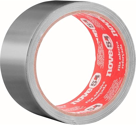 Fita Adesiva Reforçada 50 Mm X 10 M Prata Nove54 Nove 54