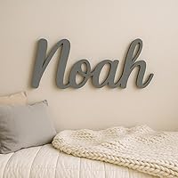 Personalized Nursery Decor - Custom Wooden Name Sign 8"- 35" WIDE - Kids Room Decor, Baby Shower Gift - Gender Neutral For Ba