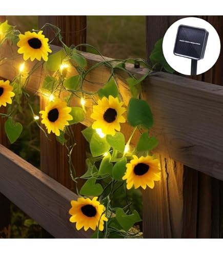 SUAVER Solar-Rosen-Lichterkette – Wasserdicht, 5m Mit 50 LEDs Für Garten, Balkon & Hochzeit