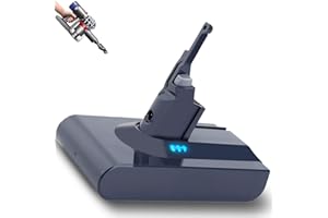 9000mAh Upgraded V8 Replacement Battery Compatible with Dyson V8 Cordless Vacuum - 80 Min Runtime, Fits V8 Plus/Animal/Absolu