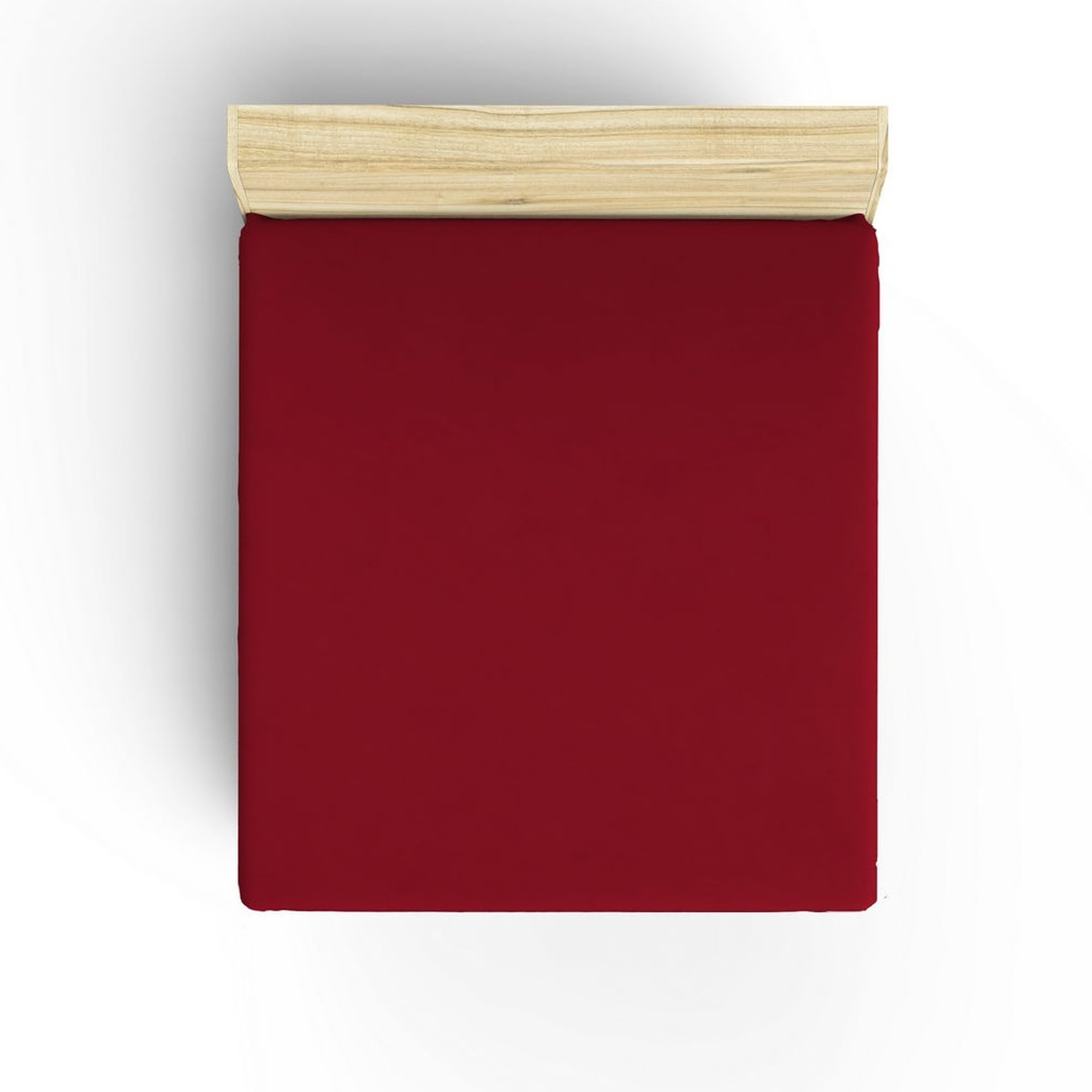 Fitted Sheet 140 x 190 cm Garnet Red — image 1