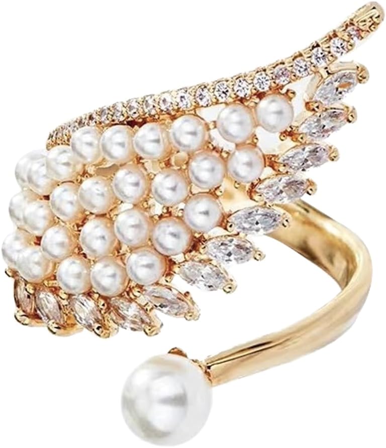 Paintings - Petsmoon Rings for Women Western Fashion Jewelry for Women, 14K Gold-Plated Adjustable Ring, for Western Valentine's Day.