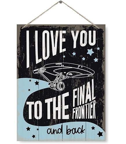 Star Trek Ships Metal Sign - Vintage Star Trek Wall Decoration for Men