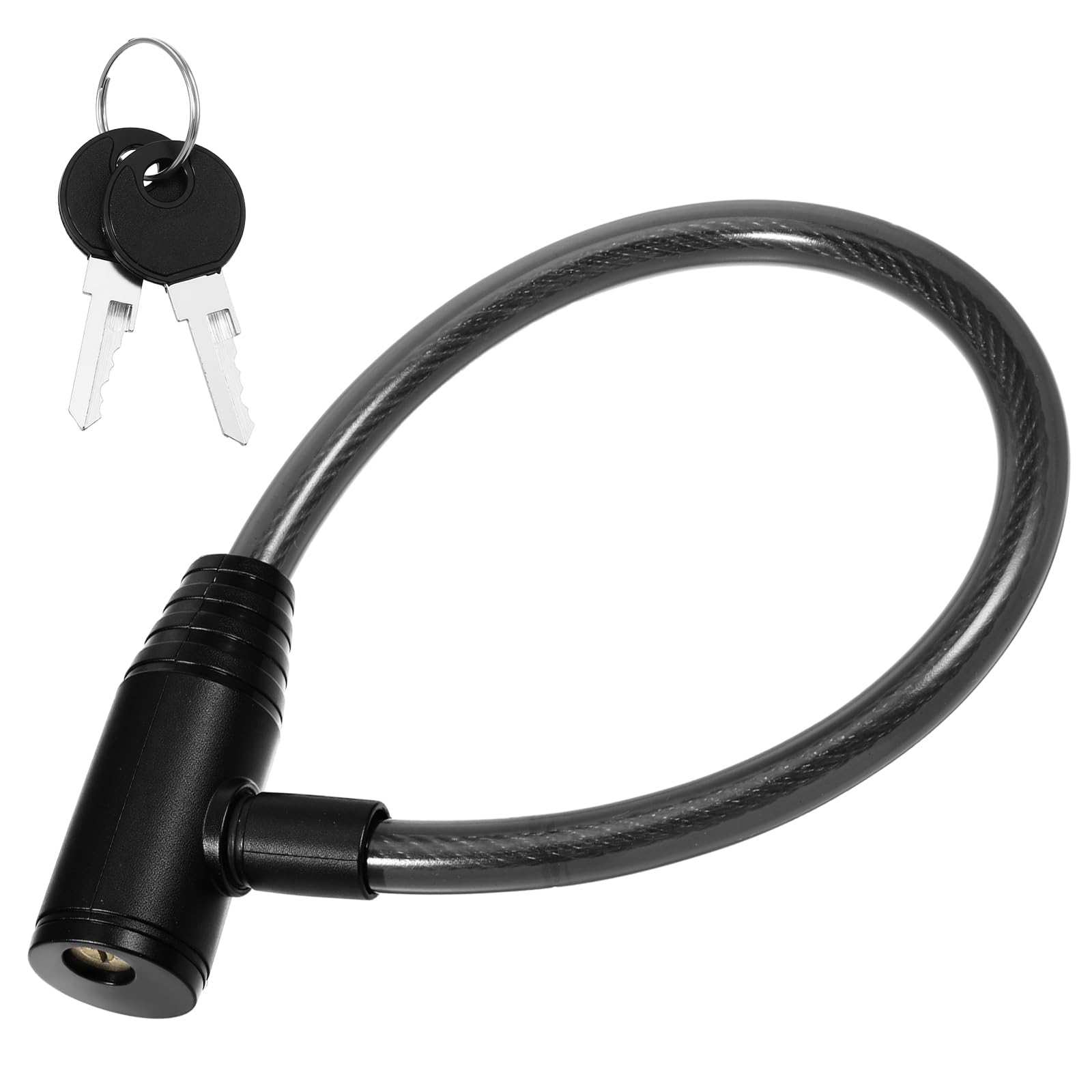 Photo 1 of 16Inch Secure Black Fridge Lock with Keys Refrigerator Lock Cabinet and Childproof Locks for French Door Fridge, Kitchen Cabinet Window