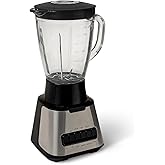 �鶹�� Basics 6-Cup (50 Fl. Oz) Countertop Blender, with 6 Pre-Programmed Functions, Pulse, Ice Crush, Stainless Steel Blades
