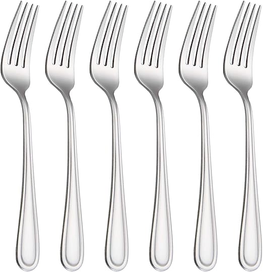 HISSF Dinner Forks Stainless Steel 18/0 of Table Forks 6