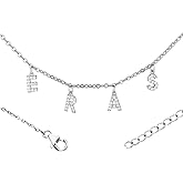 Mikovivi Eras Necklace, Alphabet Necklaces for Women Album Gift Song Inspired Necklace Charms Letter Necklace Tour Necklace Pendant Jewellery Outfit Jewelry for Singer Fans (Silver)