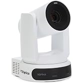 PTZOptics Move 4K 30x Auto-Tracking PTZ Camera with Built-in Tally Light, 3D Noise Reduction, and Advanced White Balance Modes (White)