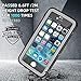 meritcase iPhone 5S Waterproof Case, IP68 iPhone SE/5S/5 Waterproof Shockproof Dirtproof Snowproof Screen Protector Cover for Snow Skiing Swimming (Black)