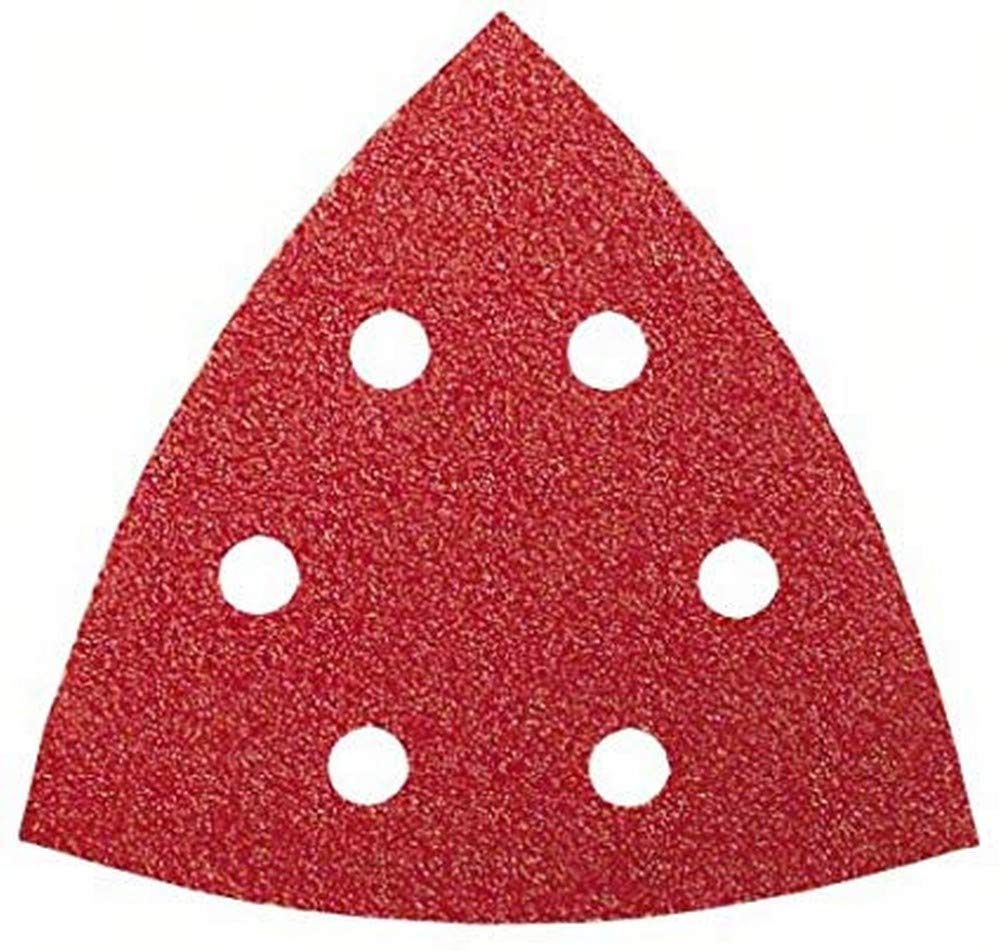 Bosch 2609256A58 Sanding Sheets for Delta Sanders 105 mm Number of Holes 6 Grit 120 Pack of 5