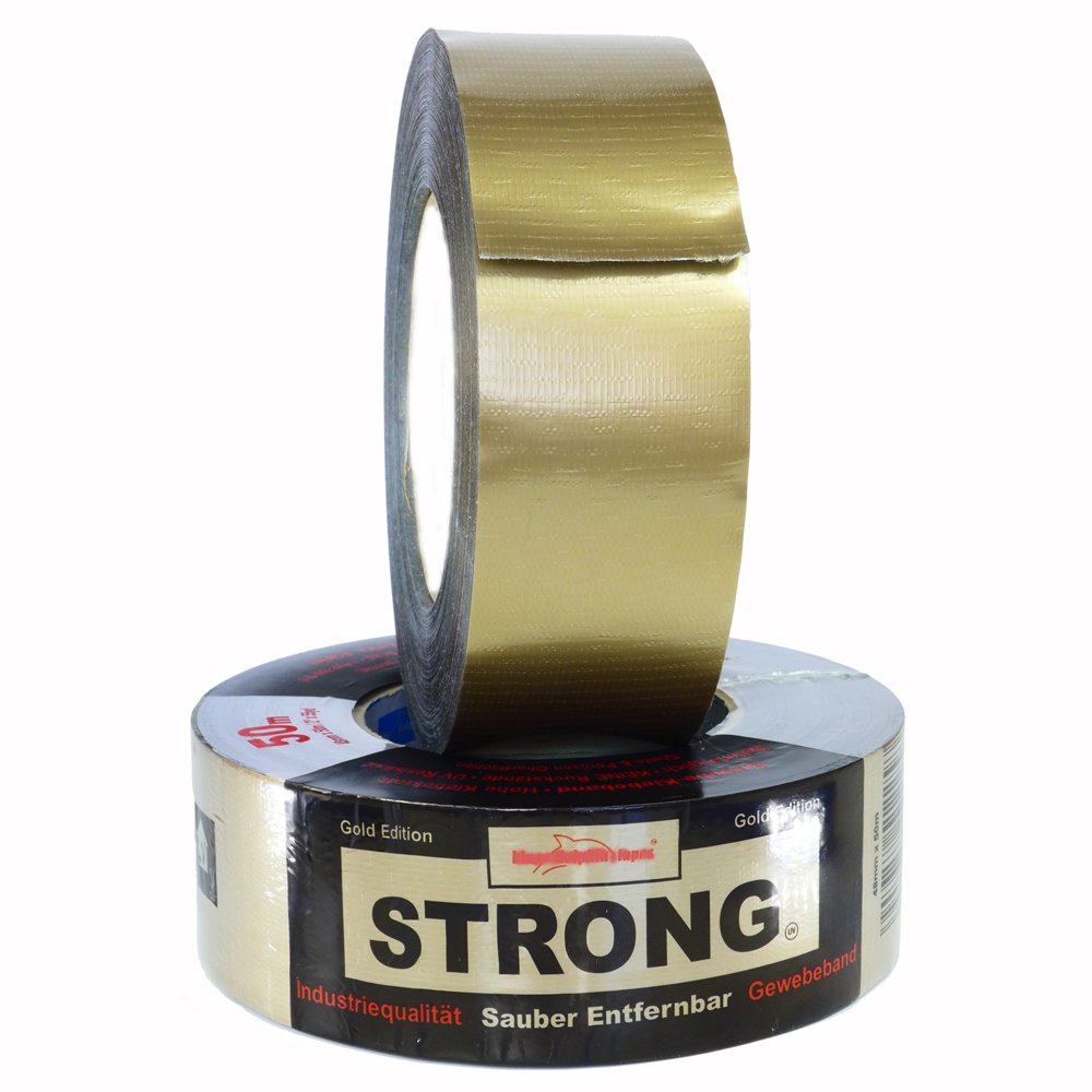 Rotix 60581 Premium Fabric Tape 50 m x 48 mm 265 my Industrial Quality Duct Tape Repair Tape Also for Exhibition Construction