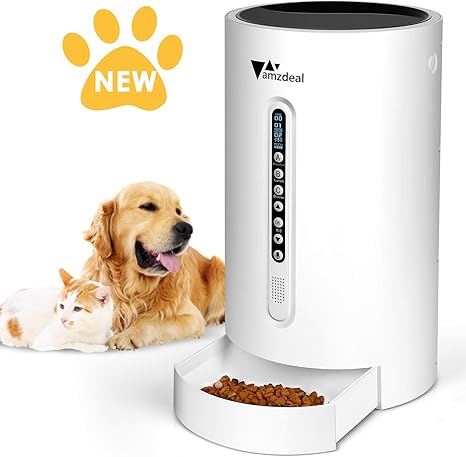 Amazon Com Amzdeal Automatic Cat Feeder Dog Feeder Cat Food
