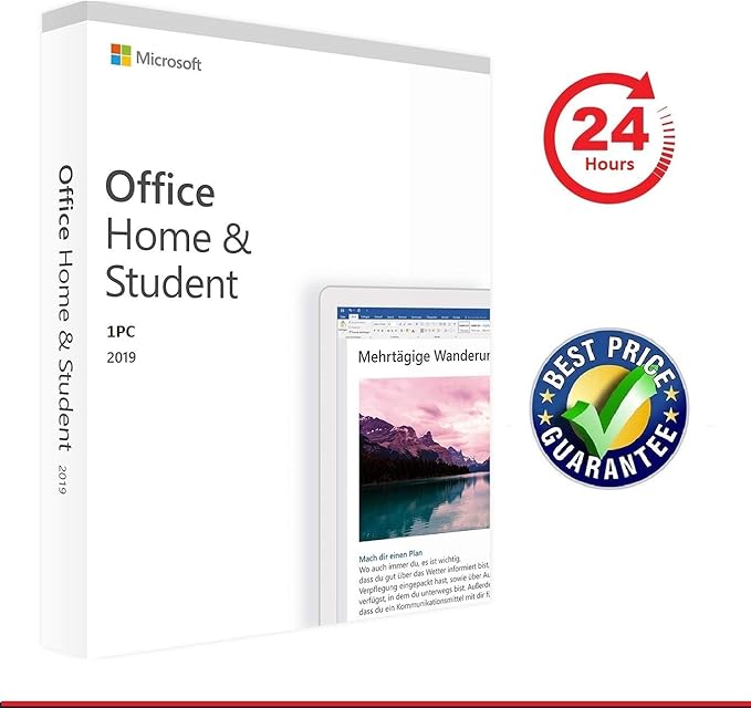 Ms Office 19 Home Student License Key Code 1 User 1 Pc One Time Purchase Multilingual Download Code Within 24 Hours Via Amazon Massage Amazon Co Uk Software