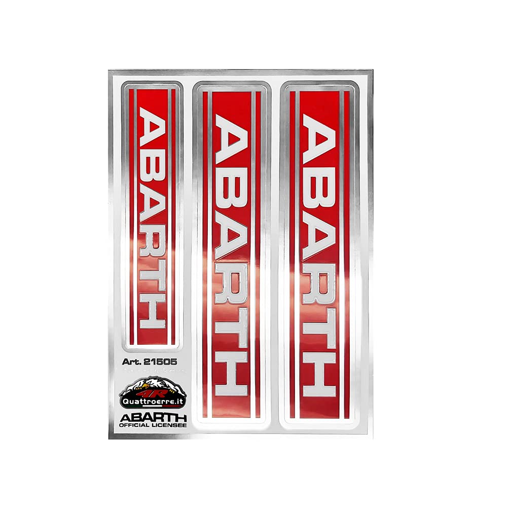 Abarth Racing Sticker Set, Logos, Set of 3