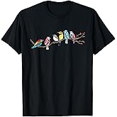 Birds On A Branch - Birding Bird Watching Bird Watcher T-Shirt Small