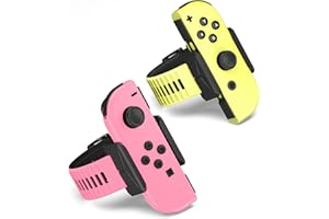 Narati Wrist Bands for Just Dance 2025/2024 2023 2022 2021 Switch, Adjustable Size Silicone Wrist Straps Compatible with Switch OLED Model, 2 Pack for Adults and Children