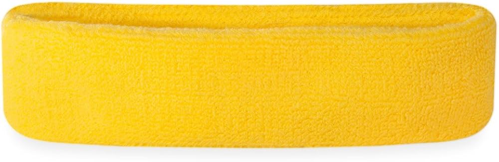 Suddora Striped Sweatband/Headband - Terry Cloth Athletic Basketball Head Sweat Bands (Red White Blue) : Clothing