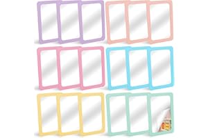 JarThenaAMCS 18 Pcs Small Mirrors for Kids Pastel Unbreakable Shatter Proof Mirror for Back to School Preschool Classroom DIY