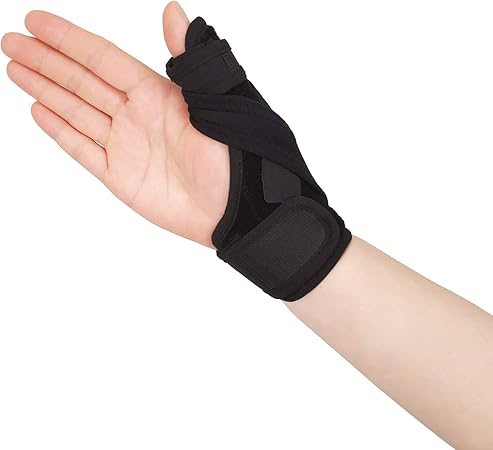 Amazon 親指サポーター 手首サポーター 通気サポーター 手首固定 ばね指 腱鞘炎 突き指 関節保護 捻挫 親指付け根の骨折 脱臼 スポーツ アウトドア用 男女 左右兼用 S M Medex 手首 手用