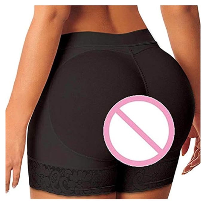 Rosennie Damen Gepolstert Höschen Nahtlos Enhancer Shaper Frauen Hohe Taille mit Push-up Bodyshaper Shapewear Unterwäsche Pad