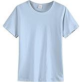 Hercugifts Boys/Kids/Toddlers Crew Neck Cotton T-Shirts Short Sleeve Summer Basic Tops（Age 2-12Y）