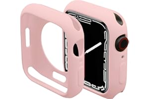 Miimall Compatible for Apple Watch Series 8 Case 45mm, Slim TPU Bumper Cover Anti-Scratch Protective Case Cover for Apple Wat