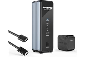 WAVLINK M.2 SSD Cloner, 40Gbps Dual NVMe Enclosure for NVMe M-Key/B+M-Key SSDs, Tool-Free M.2 SSD Enclosure for PCIe 2230/224