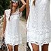 ROPALIA Womens Summer Lace Floral Casual Dress Evening Party Short Mini Dress