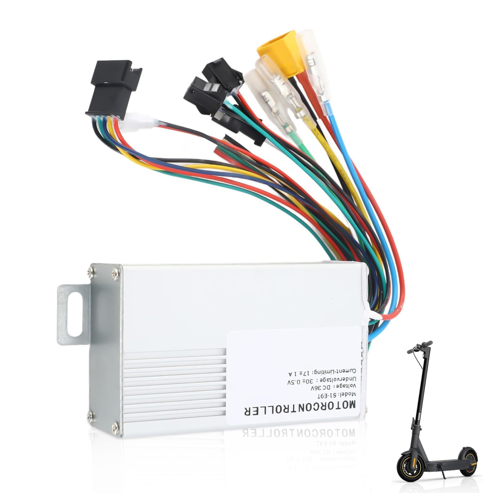 HERCHR Electric Bike Controller, 350W 36V Electric Scooter E9T Controller Aluminum Alloy Electric Bike Motor Controller Electric Bicycle Controller for Steady Speed