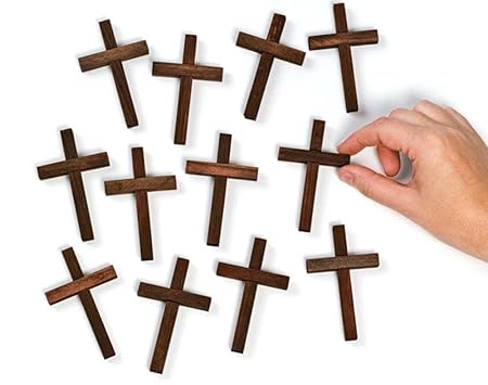 12 Wooden Crosses For Christian Crafts Christmas Ornaments To