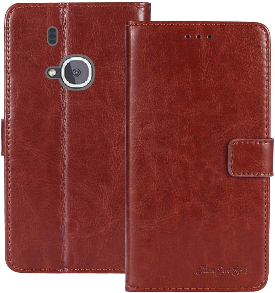 TienJueShi Brown Book-Style Flip Leather Protector Case TPU Silicone Cover Skin Etui Wallet for Nokia 3310 3G 2.4 inch 2017