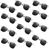 FEPITO 24 Pack Party Sunglasses Bulk for Birthday Party Favors Goody Bag Fillers for Beach Pool Party Toys for Adults, White