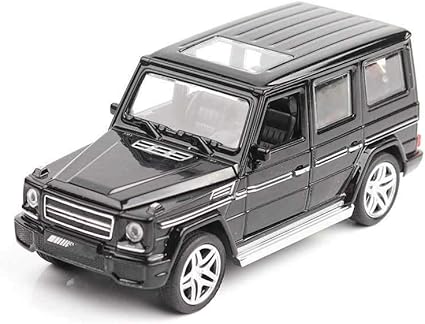 Emob 1:32 Die cast Top Model Metal Body Collectible Pull Back Luxury Car Toy with Light and Sound Effects (Black)