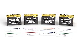 MCAT Prep 2025-2026 Study Cards: 1400+ MCAT Review Cards with Practice Test Questions [Full Color Cards]