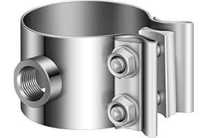DaisyInner 2-1/4"-2-1/2" Clamp On Oxygen Sensor Bung Adapter No Weld O2 Sensor Mount Adapter