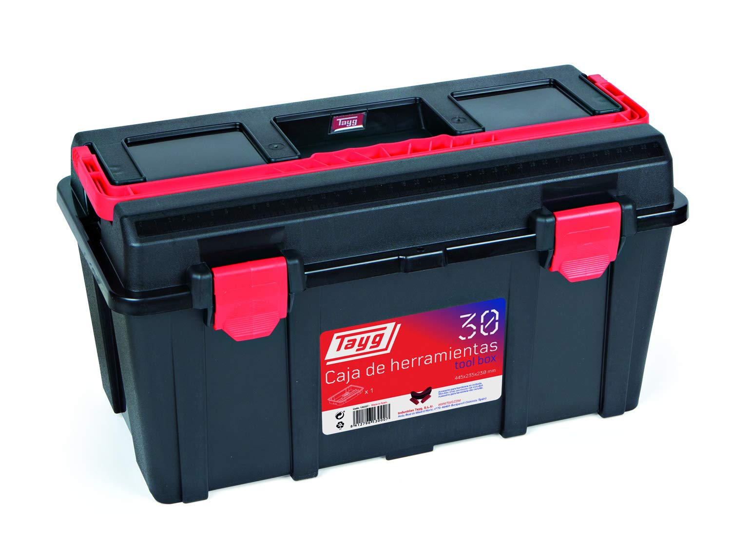 Tayg 370030 B030 Plastic Tool Box 445 x 235 x 230 mm