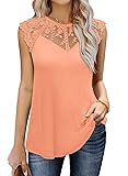 MIHOLL Women's 2025 Summer Casual Shirts Lace
