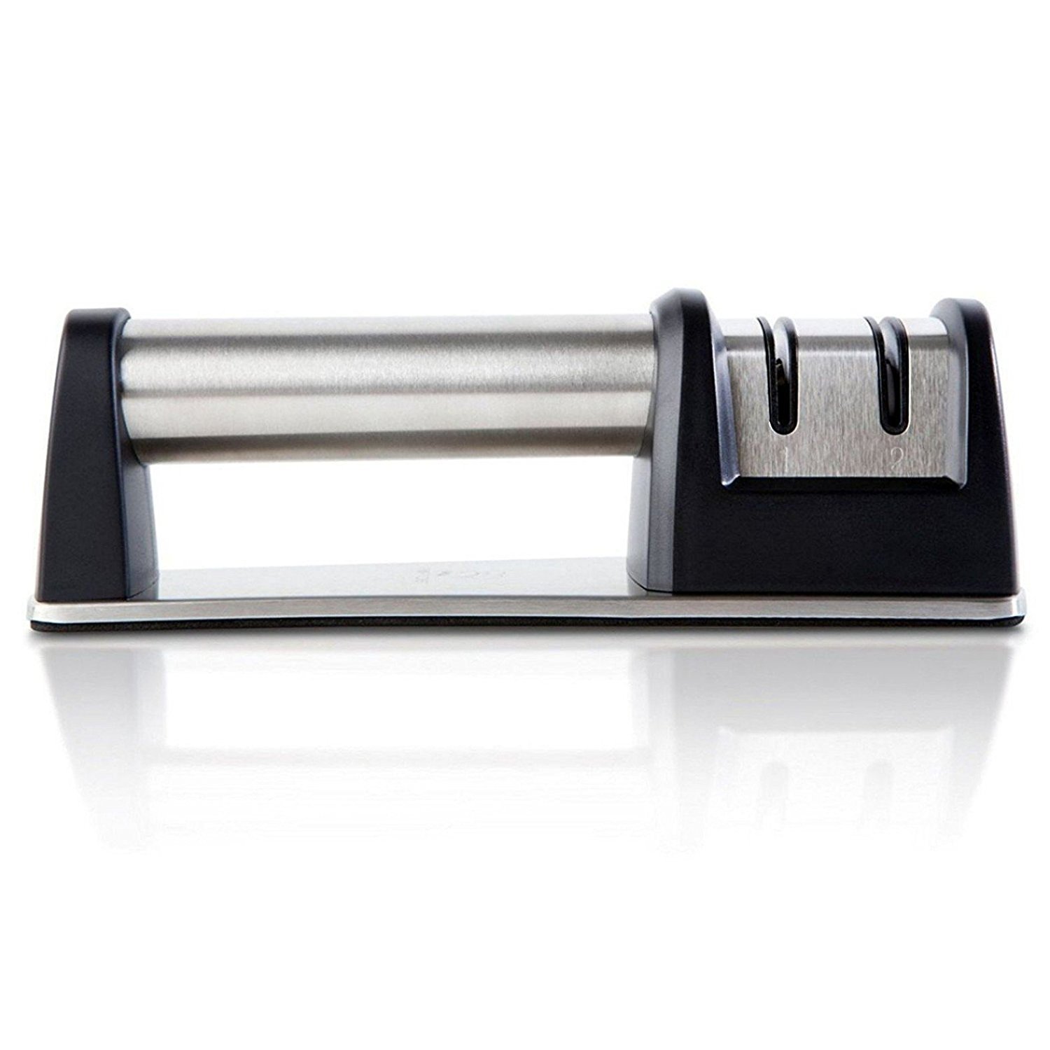 PriorityChef Knife Sharpener for Straight and Serrated Knives, 2Stage