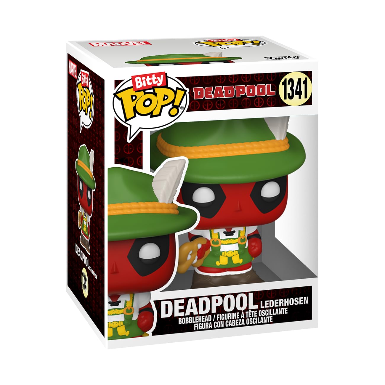 Funko Bitty POP! Deadpool - Bathtime, 4-Pack and A Surprise Mystery Mini Figure - 0.9 Inch (2.2 Cm) Collectable - Stackable Display Shelf Included - Gift Idea - Party Bags Stocking - Cake Topper