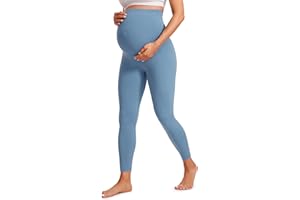CRZ YOGA Womens Butterluxe Maternity Leggings Over The Belly 25" - Buttery Soft Workout Activewear Yoga Pregnancy Pants