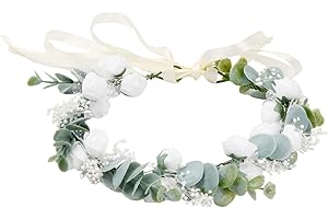 Flower Crowns for Women, Hair Vine Wedding Headpiece, Adjustable Ivy Headband, Boho Flowers Headbands, Flower Crown Wreath Fl