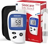 sinocare Diabetes Test Kit Blood Glucose Monitor Safe Accu2 Strips 10 view 1