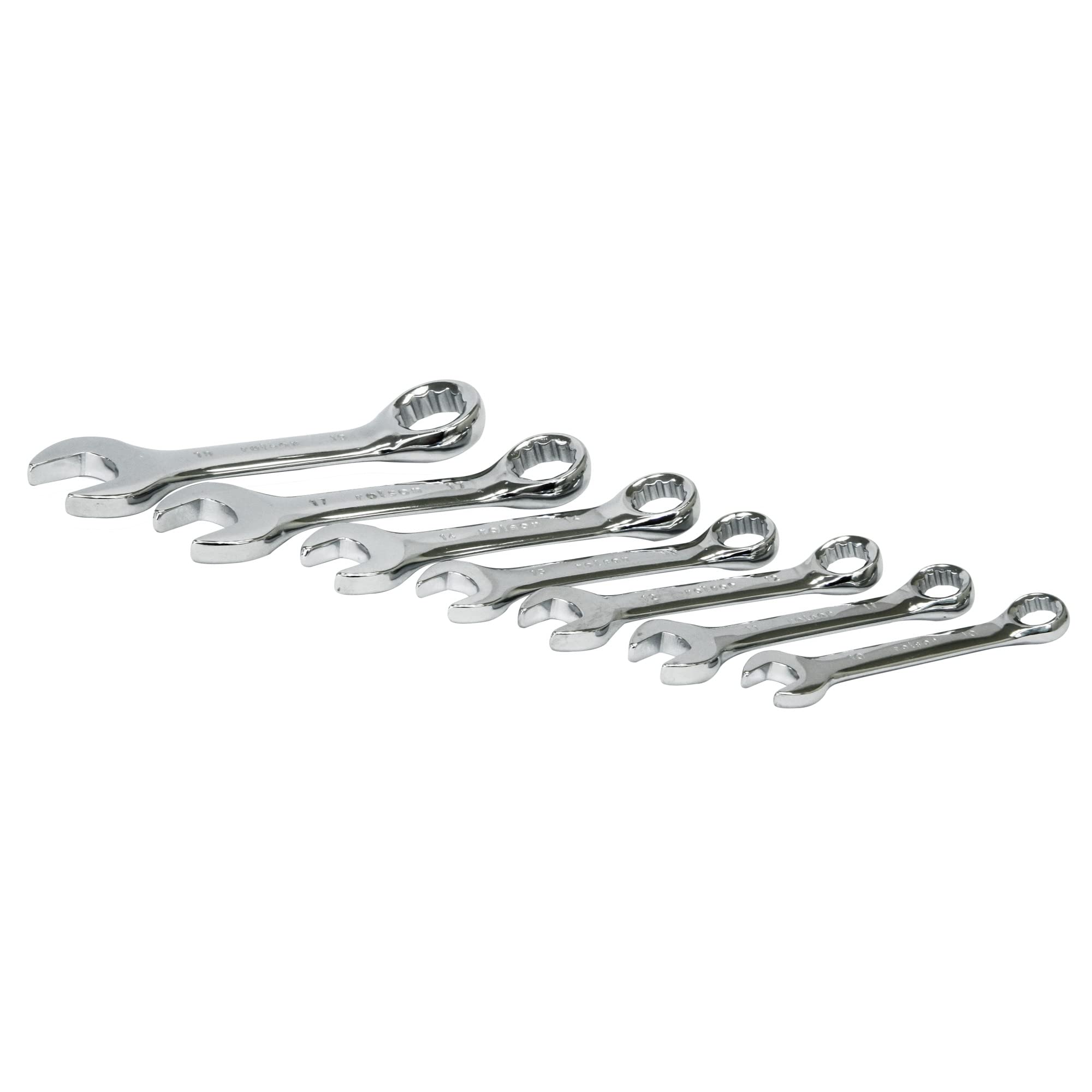 Rolson 46851 7 pc Stubby Combintaion Spanner Set