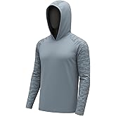 Permethrin Insect Repellent Mens Athletic Hoodies Long Sleeve Fishing Shirts SPF 50+ UV Sun Shirt Protection Rash Guard