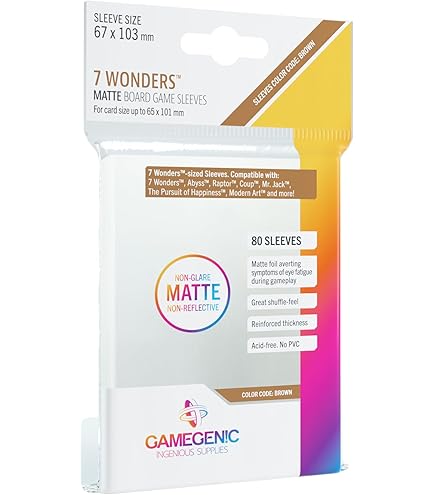 Amazon.com: Mayday Games 7 Wonders Duel Game Accessory- Standard Card Sleeve  Bundle : Toys & Games