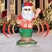 Animated Hula Dance Santa - Actually Shakes His Bottom - Christmas Inflatables 6ft